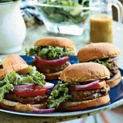 Grilled Blue Cheese Burgers recipe