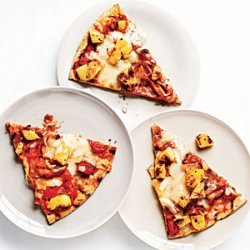 Grilled Ham and Pineapple Pizza recipe