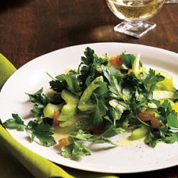 Celery and Parsley Salad with Golden Raisins recipe