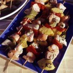 Tequila-Lime Seafood Kebabs recipe