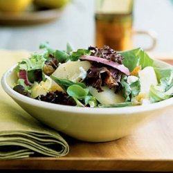 Poached Pear and Greens Salad recipe