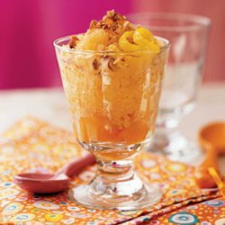 Apricot Ice with Roasted Almonds recipe