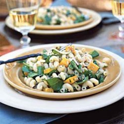 Cavatappi Pasta Salad with Walnut-Sage Pesto recipe