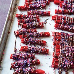 Chocolate-Strawberry Licorice Bites recipe