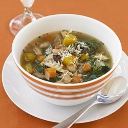 Tuscan Chicken, Bean and Spinach Soup recipe
