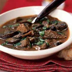 Wild Mushroom and Beef Stew recipe