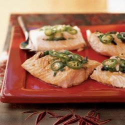 Steamed Salmon with Savory Black Bean Sauce recipe