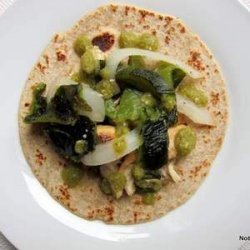 Green Chile Chicken Soft Tacos (Mexican Everyday pg.198) recipe