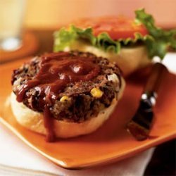 Corn and Two-Bean Burgers with Chipotle Ketchup recipe