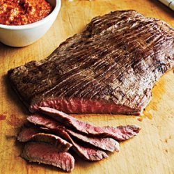 Flank Steak with Romesco Sauce recipe