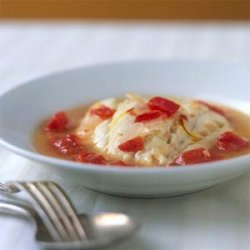 Cod Poached in Tomato-Saffron Broth recipe