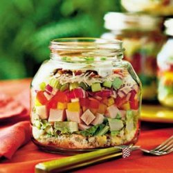 Layered Cornbread-and-Turkey Salad recipe