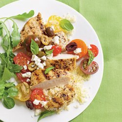Chicken Breasts with Tomatoes and Olives recipe