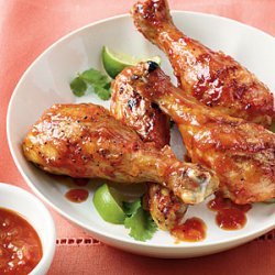 Spicy Honey-Lime Grilled Drumsticks recipe