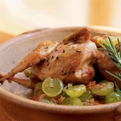 Quail with Grapes and Grappa recipe