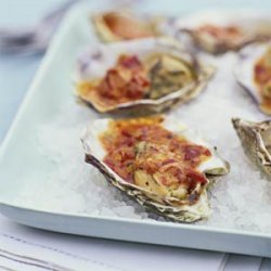 Grilled Oysters with Chipotle Glaze recipe