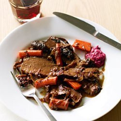 Red Wine and Onion-Braised Passover Brisket recipe