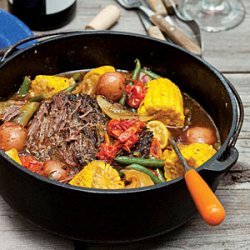 Dutch Oven-Braised Beef and Summer Vegetables recipe
