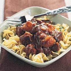 Beef Burgundy with Egg Noodles recipe