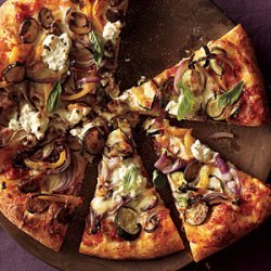 Roasted Vegetable and Ricotta Pizza recipe