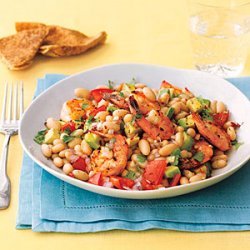 Roasted Shrimp, Avocado and White Bean Salad recipe