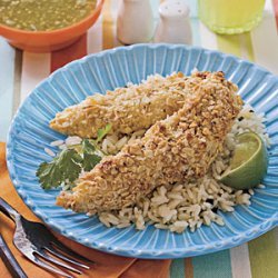 Lime Tortilla-Crusted Chicken Tenders recipe