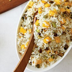 Coconut Rice with Mangoes and Pistachios recipe