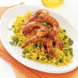 Spanish-Style Shrimp with Yellow Rice recipe