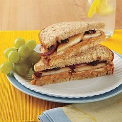 Peanut Butter and Pear Sandwiches recipe