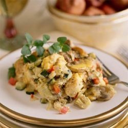 Vegetable-and-Cheese Strata recipe