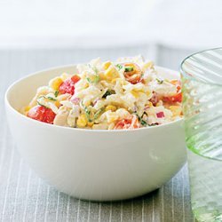 Chicken, Corn, and Tomato Pasta Salad recipe