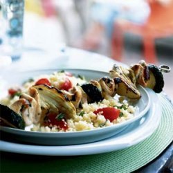 Mediterranean Chicken and Vegetable Kebabs recipe