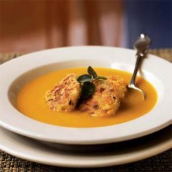 Roasted Squash Soup with Turkey Croquettes recipe