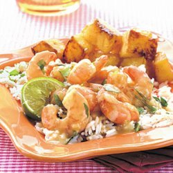 Spicy Green Curry–Cilantro Shrimp recipe