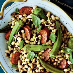 Field Peas with Okra and Andouille Sausage recipe