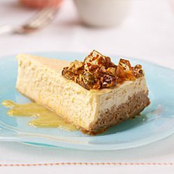 Nectarine Cheesecake with Pistachio Brittle recipe