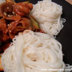 Golbaengi Muchim (Korean Spicy Sea Snail Mix w Noodles) recipe
