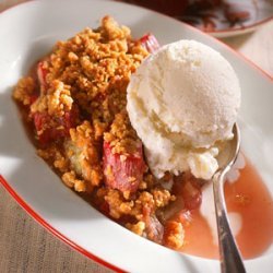 Honey-Rhubarb Crumble recipe