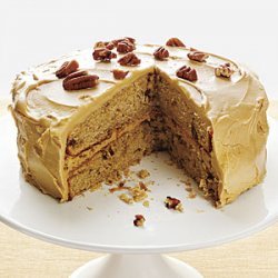Pecan Spice Cake with Maple Frosting recipe
