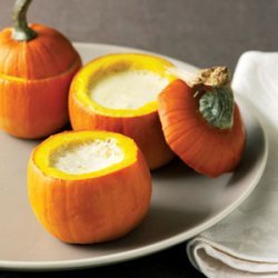 Baby Pumpkins with Garlic Custard recipe