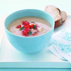 White Bean Soup with Tomato Salsa recipe