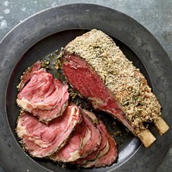 Dijon and Herb-Crusted Standing Beef Rib Roast recipe