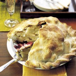 Cranberry-Ribbon Apple Pie recipe