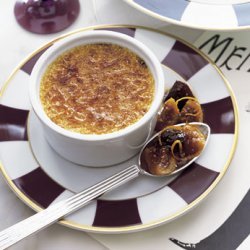 White Pepper Crème Brûlée with Fig and Prune Compote recipe
