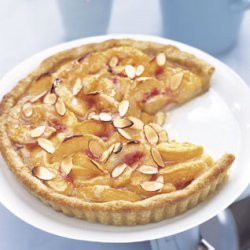 Honey-Glazed Peach Tart with Mascarpone Cream recipe