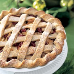 Apple and Dried-Cherry Lattice Pie recipe