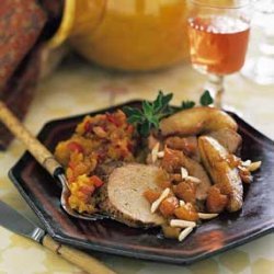 Roast Pork Tenderloin with Pears and Dried Apricots recipe