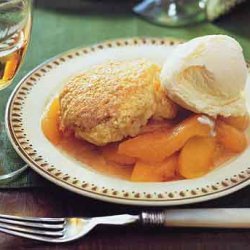 Peaches with Shortcake Topping recipe
