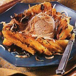 Caramelized Pineapple with Brown Sugar-Ginger Ice Cream recipe
