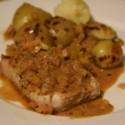 Pork Chops with Curried Apple-Onion Sauce recipe